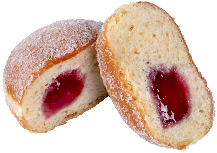 Berlinerboller m/Br.bærsylt 72g