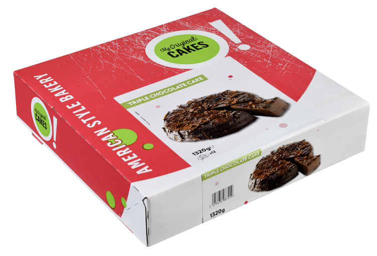 Triple Chocolate Cake Oppdelt 12 Biter 1320g - Bilde 2