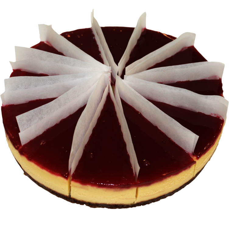 Ostekake Bringebær Delt 12 Biter 1500g