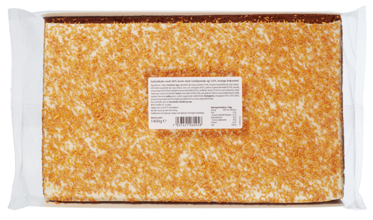Gulrotkake Langpanne 1400g Bakeverket - Bilde 2