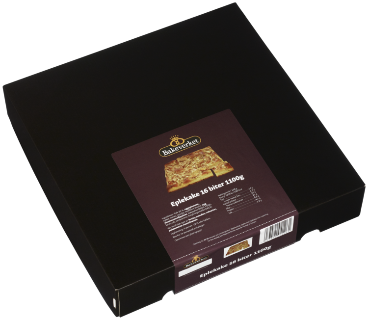 Eplekake 16 Biter 1100g Bakeverketeplekake 16 Biter 1100g Bakeverket - Bilde 2
