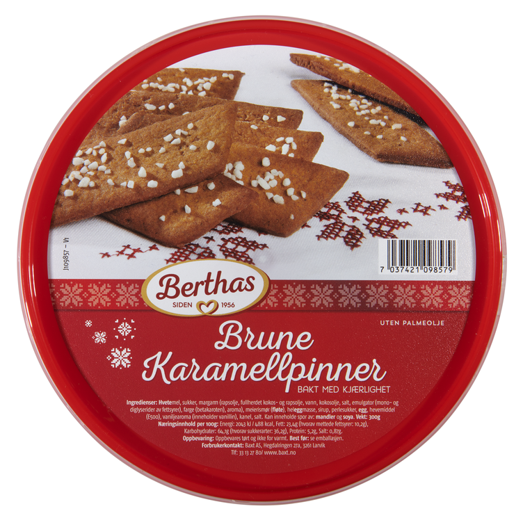 Brune Karamellpinner 300g Berthas - Bilde 3