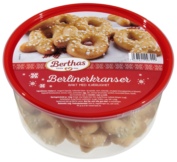 Berlinerkranser 275g Berthas