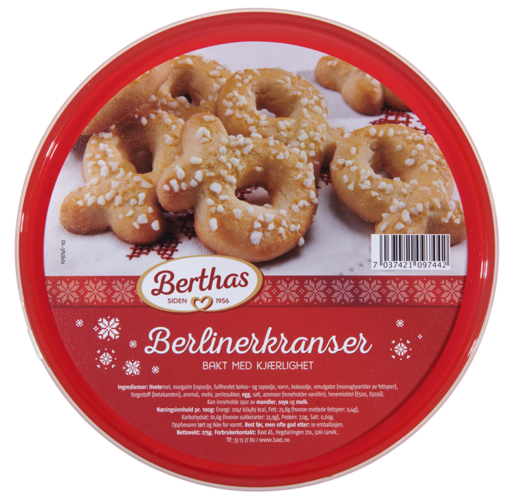 Berlinerkranser 275g Berthas - Bilde 3