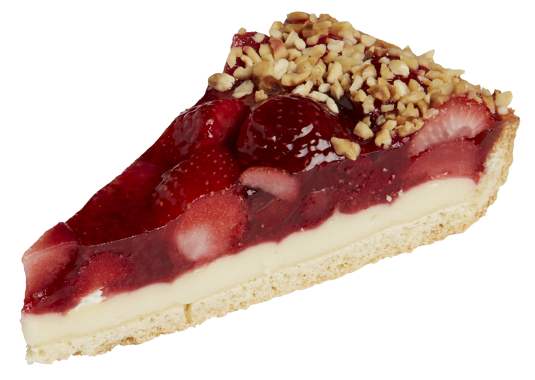 Jordbærkake Delt 1650g 12 Biter