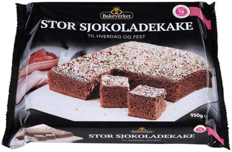 Stor Sjokoladekake 950g Bakeverket