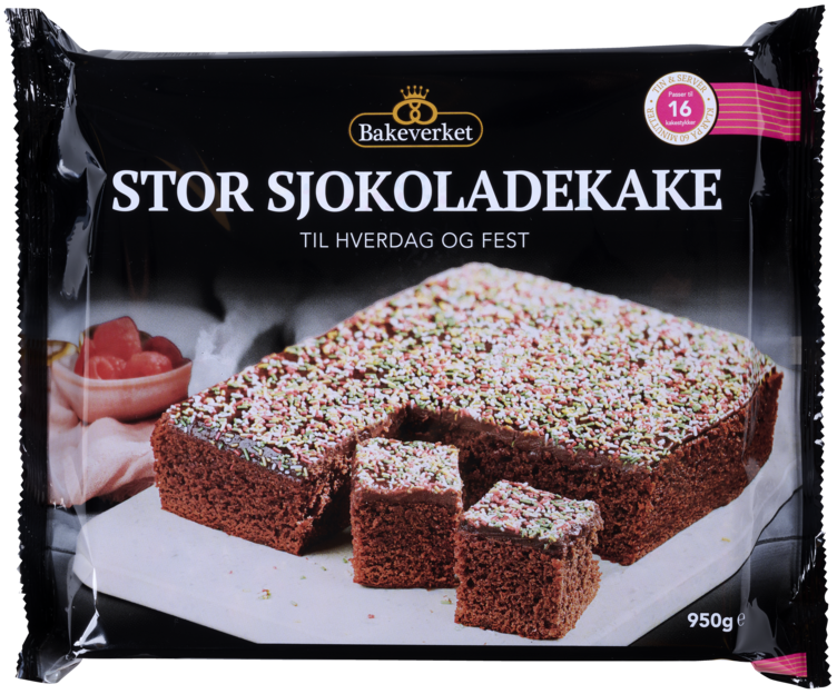 Stor Sjokoladekake 950g Bakeverket - Bilde 3