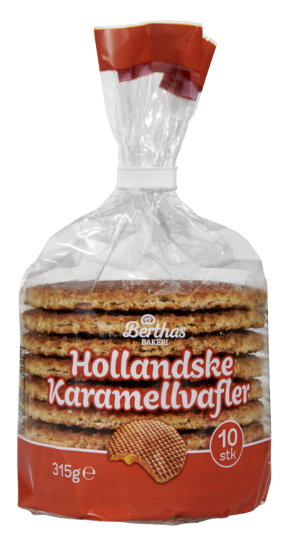 Karamellvafler 10pk 315g Berthas - Bilde 2