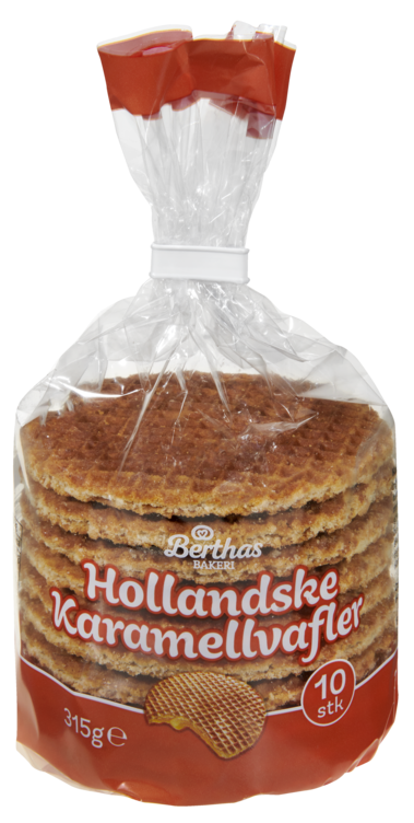 Karamellvafler 10pk 315g Berthas