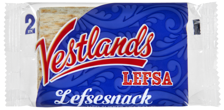 Lefsesnack 2stk 70g Vestlandslefsa - Bilde 3