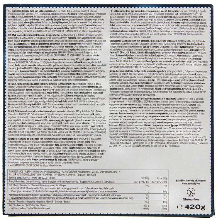 Salted Caramel Cake 420 Almondy - Bilde 6