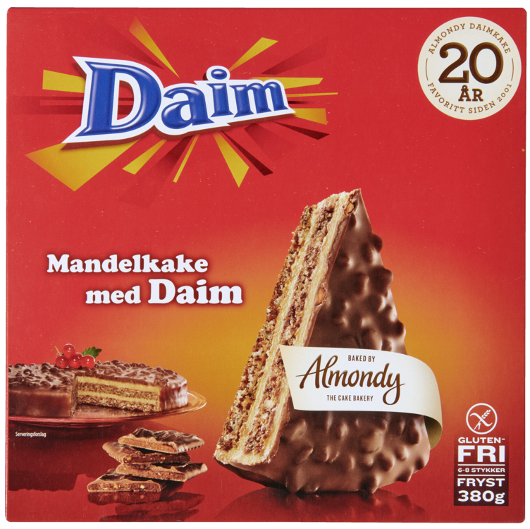 Mandelkake med Daim 380g Almondy - Bilde 3