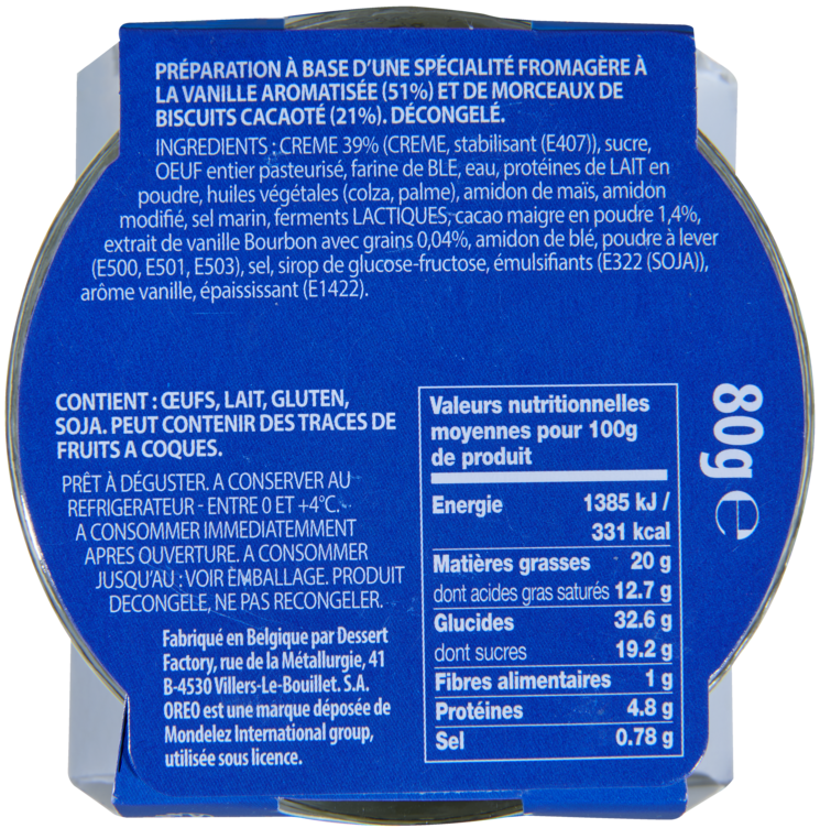 Cheesecake Oreo 80g Almondy - Bilde 6