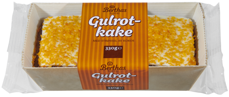 Gulrotkake 330g Display Berthas