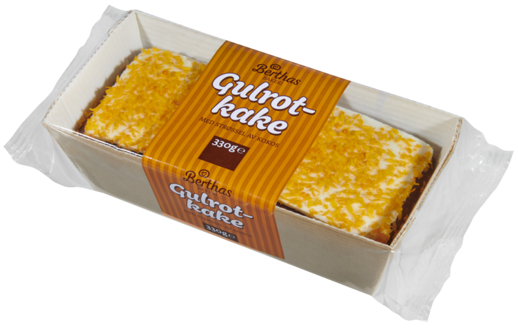 Gulrotkake 330g Display Berthas - Bilde 4