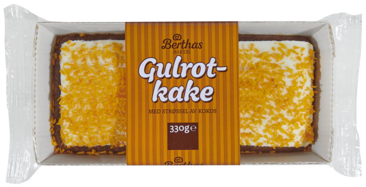Gulrotkake 330g Display Berthas - Bilde 3