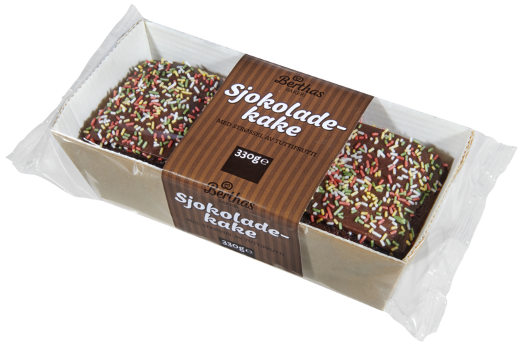 Sjokoladekake 330g Display Berthas - Bilde 4