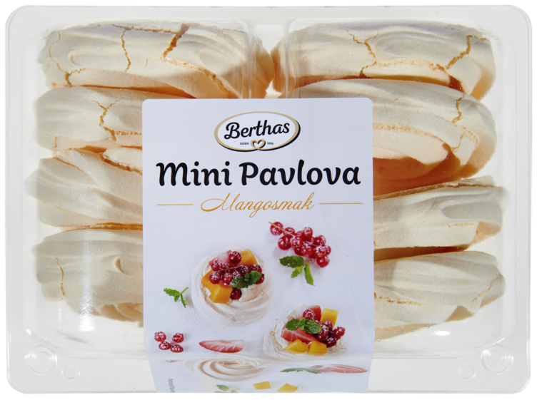 Mini Pavlova Rose Mango 120g Berthas - Bilde 3