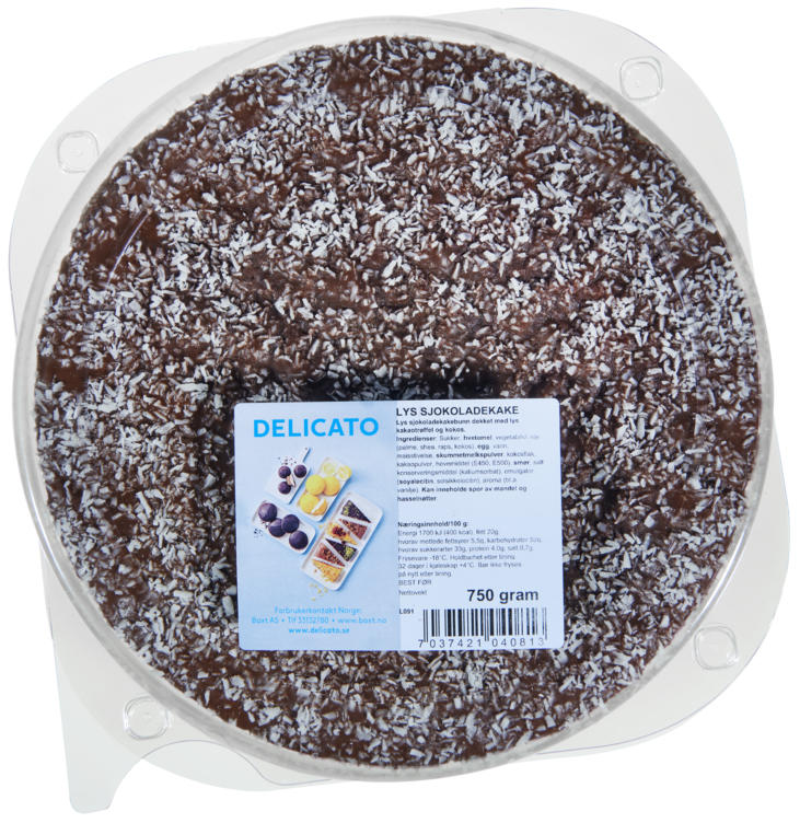 Lys Sjokoladekake 750g Delicato - Bilde 3