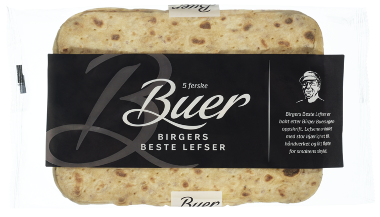 Birgers Beste Lefser 5stk Ferske Buer