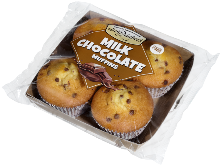Muffins Milk Chocolate 4pk 280g Aunt Mabels - Bilde 4