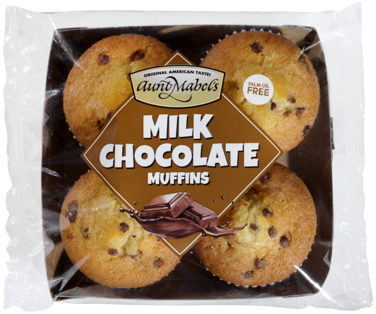 Muffins Milk Chocolate 4pk 280g Aunt Mabels - Bilde 3