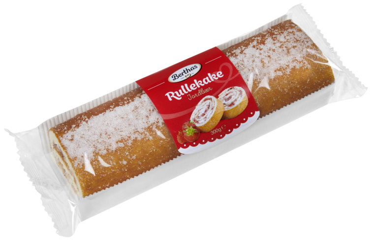 Rullekake Jordbær 300g Berthas - Bilde 2