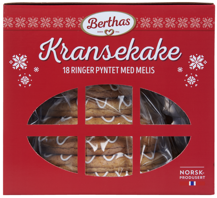 Kransekake 18 Ringer 900g Berthas - Bilde 5