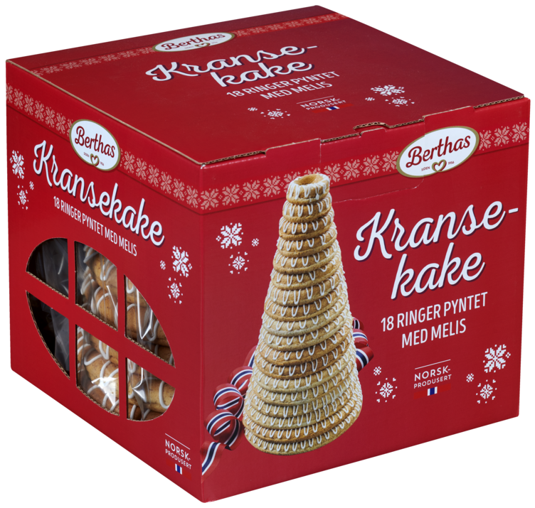 Kransekake 18 Ringer 900g Berthas - Bilde 2