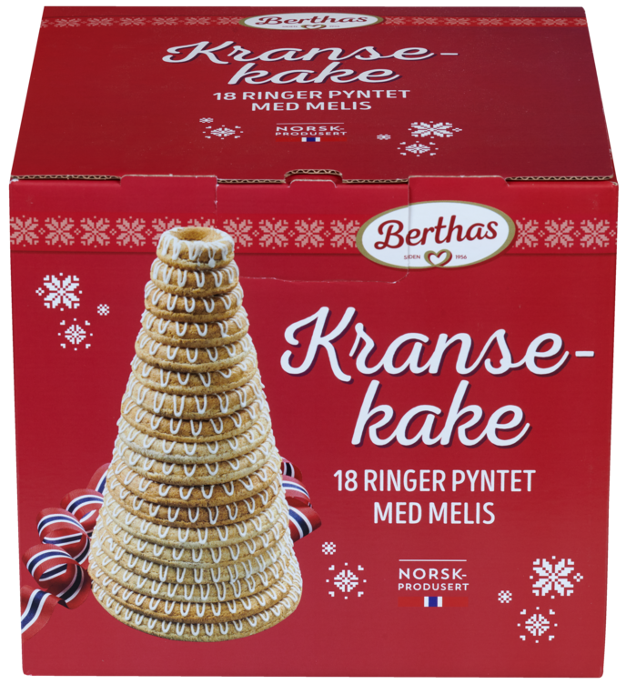Kransekake 18 Ringer 900g Berthas