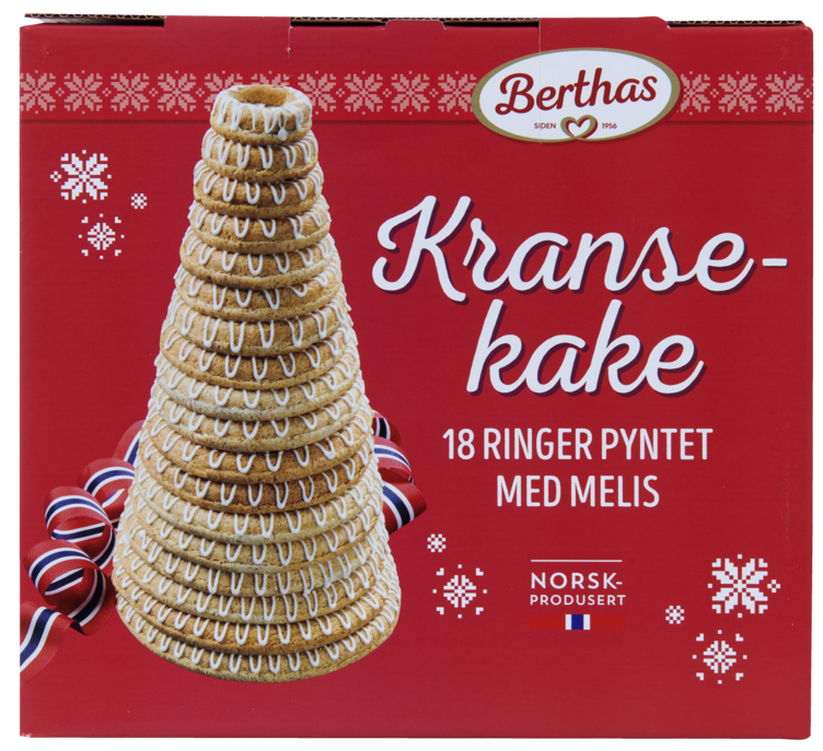 Kransekake 18 Ringer 900g Berthas - Bilde 3