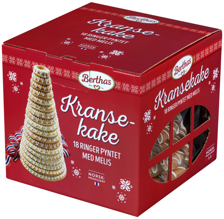 Kransekake 18 Ringer 900g Berthas - Bilde 4