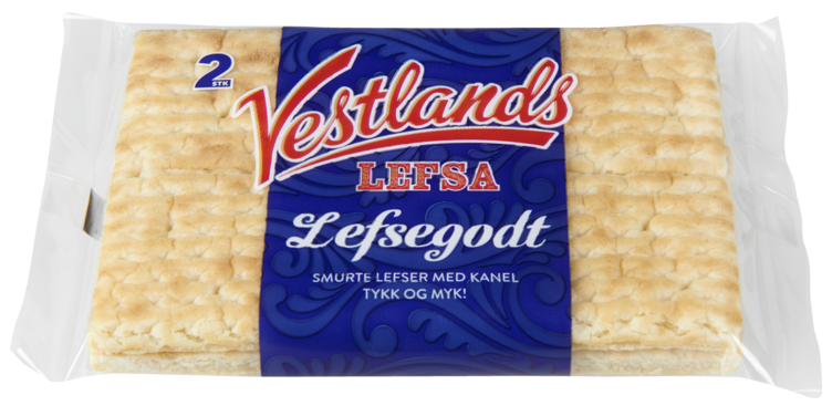 Lefsegodt 2stk Kanel 115g Display Vestlandslefsa - Bilde 2