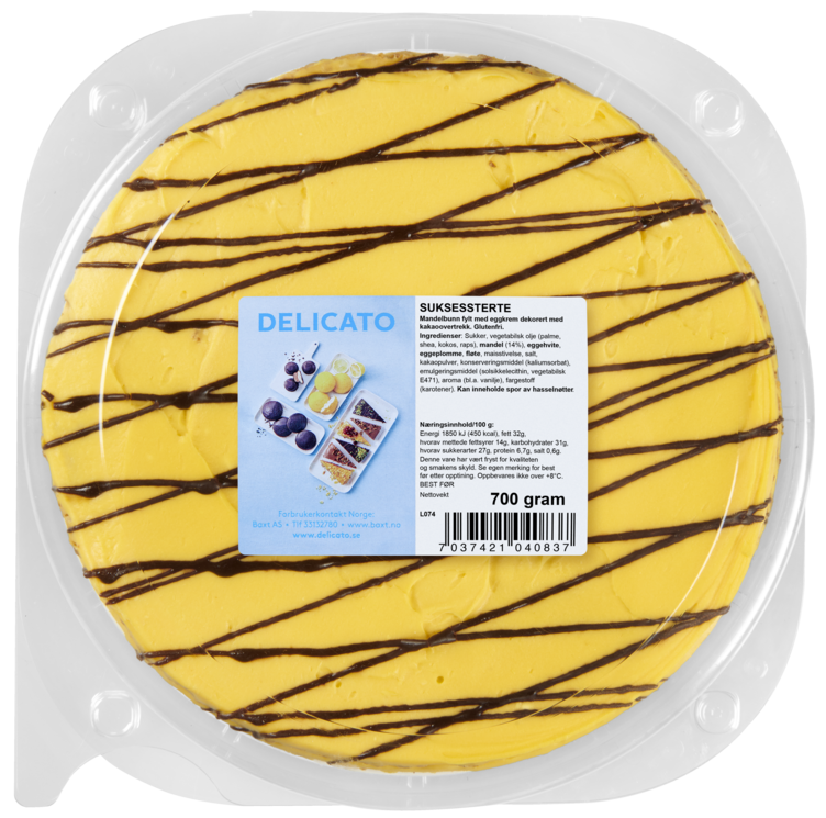 Suksessterte 700g Delicato - Bilde 2