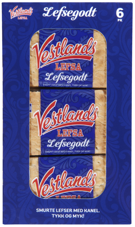 Singelpakkede Lefser Kanel 345g Vestlandslefsa - Bilde 3