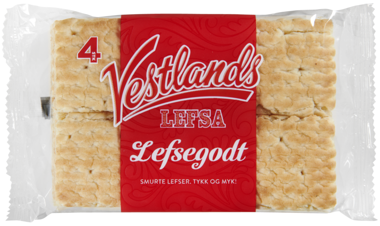 Lefsegodt 4stk 230g Display Vestlandslefsa - Bilde 3