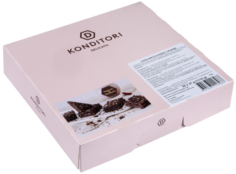 Brownie m/Havsalt 30 Biter 1110g Delicato - Bilde 2