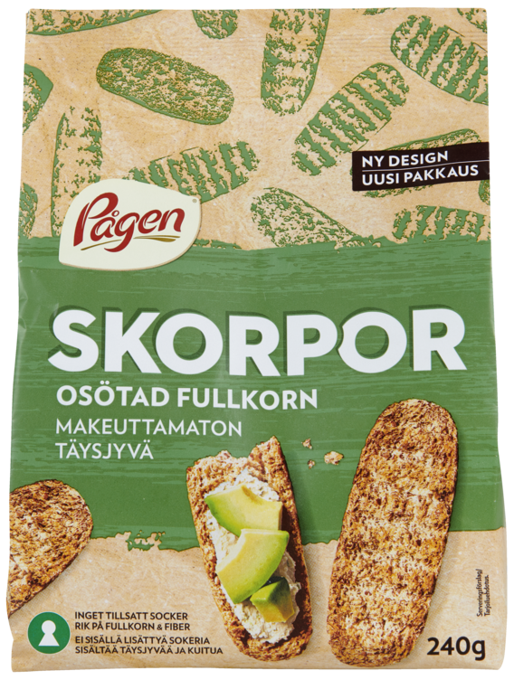Skorpor Fullkorn 240g Pågen - Bilde 3