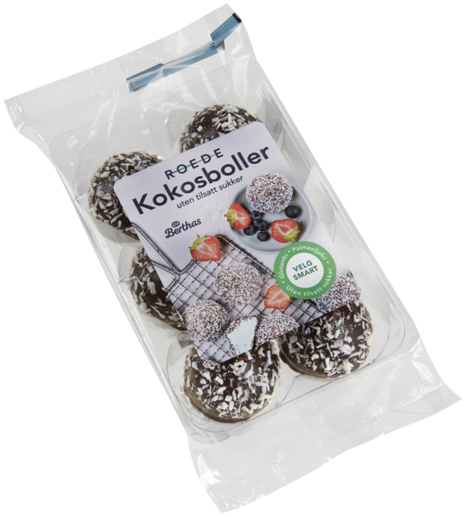 Kokosboller u/Sukker 6pk Berthas - Bilde 2