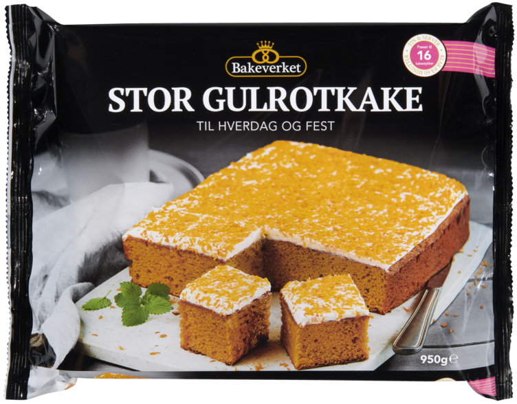 Gulrotkake 950g Bakeverket - Bilde 3