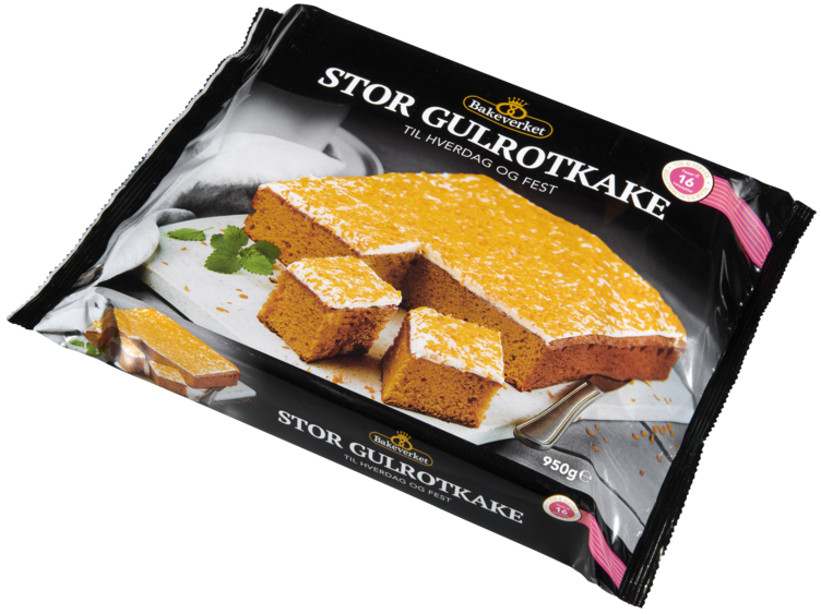 Gulrotkake 950g Bakeverket - Bilde 4