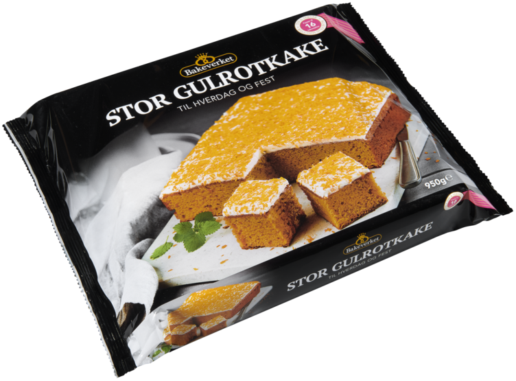 Gulrotkake 950g Bakeverket - Bilde 2