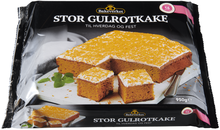 Gulrotkake 950g Bakeverket