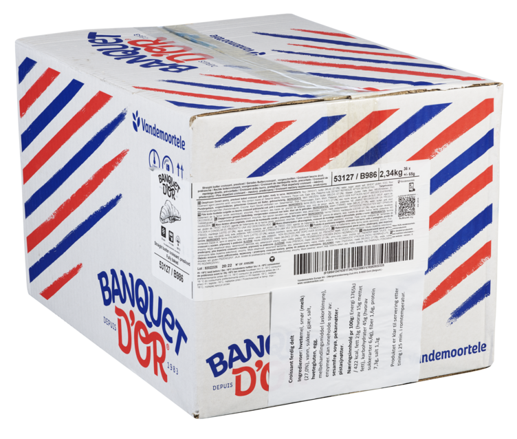 Croissant Tin og Server Ferdig Delt 65g - Bilde 2