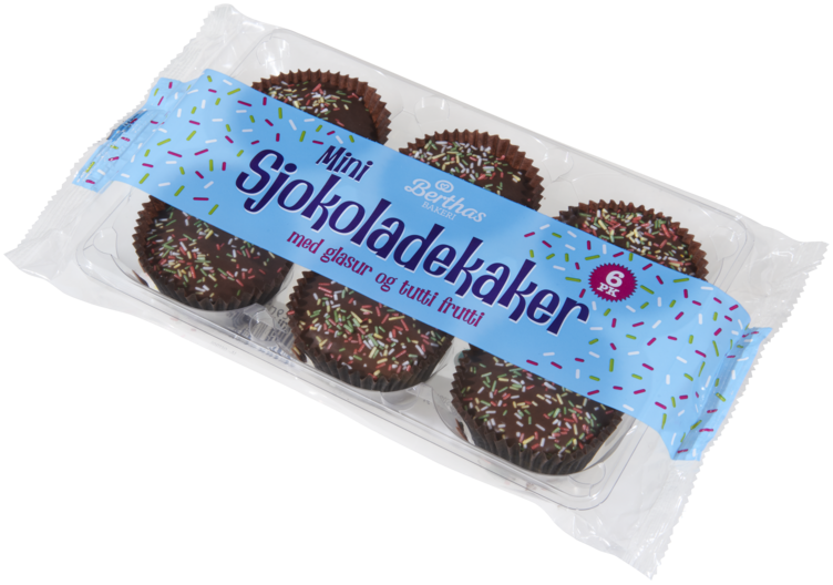 Sjokoladekake 6pk 150g Berthas - Bilde 4
