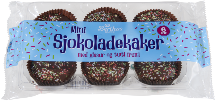 Sjokoladekake 6pk 150g Berthas