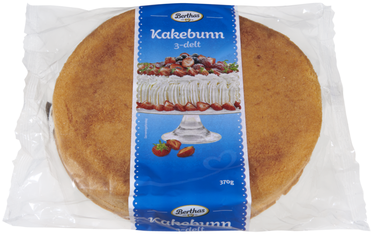 Kakebunn 3-delt 370g Berthas