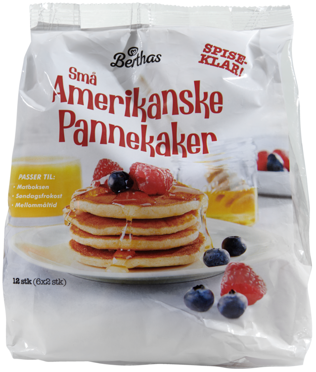 Amerikanske Pannekaker 12stk 240g Berthas - Bilde 3