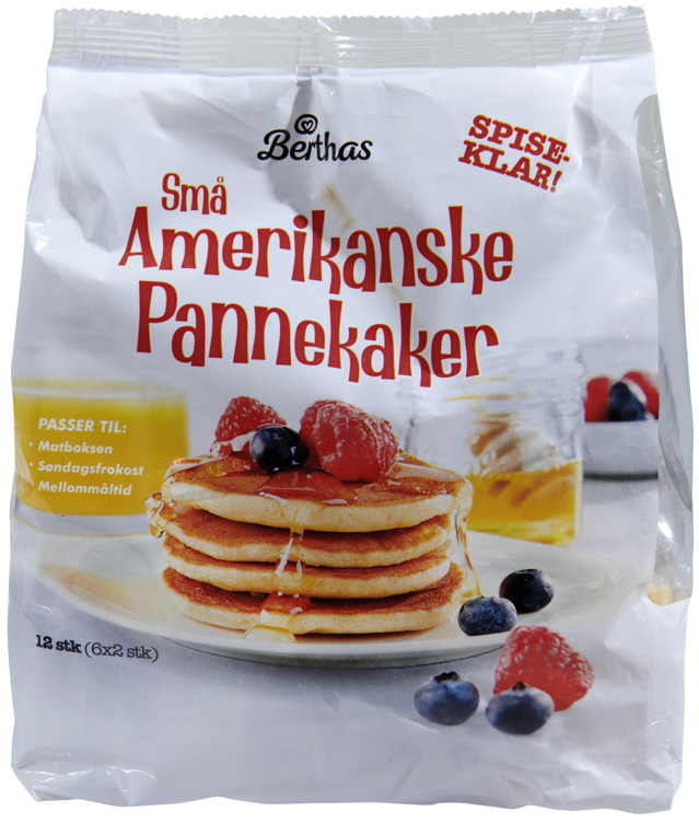 Amerikanske Pannekaker 12stk 240g Berthas