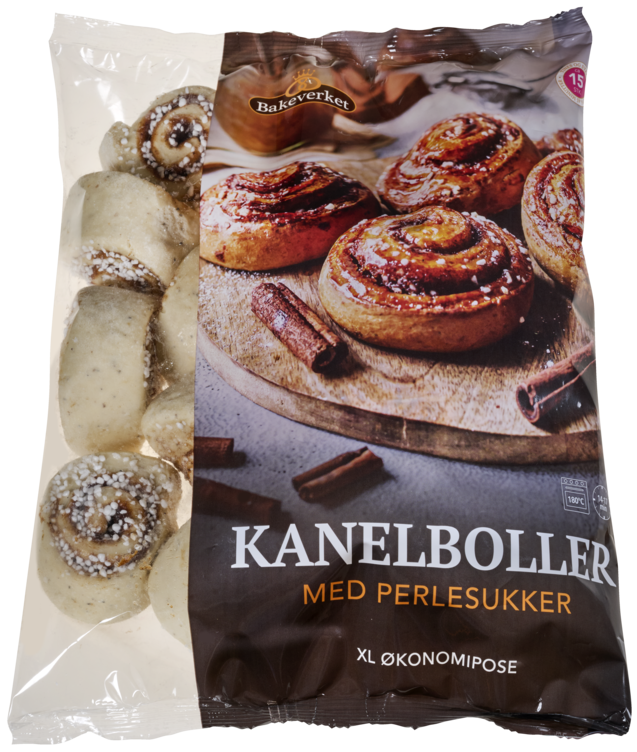 Kanelboller 80g Xl Pose 1200g Bakeverket